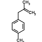 结构式 CAS# 40296-92-2, 1-甲基-4-(2-甲基-2-丙烯-1-基)苯