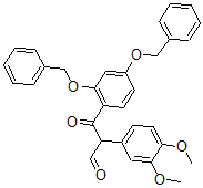 CAS#: 40321-74-2, 2,4-Bis(Phenylmethoxy)-alpha-(3,4-Dimethoxyphenyl)-beta-Oxobenzenepropanal