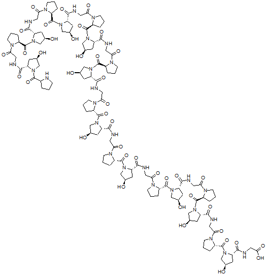 CAS#: 40350-90-1， (Prolyl-Hydroxylprolyl-Glycine)10