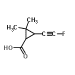 CAS#: 403507-47-1， 3-(Fluoroethynyl)-2,2-Dimethylcyclopropanecarboxylic Acid