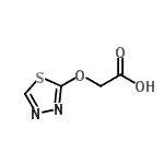 CAS#: 40352-26-9， (1,3,4-Thiadiazol-2-Yloxy)Acetic Acid