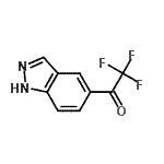 structure of CAS# 403660-48-0, 2,2,2-Trifluoro-1-(1H-Indazol-5-Yl)Ethanone;2,2,2-trifluoro-1-(1H-indazol-5-yl)ethanone