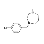 结构式 CAS# 40389-65-9, 1-(4-氯苄基)-1,4-二氮杂环庚