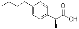 结构式 CAS# 404354-76-3, (2S)-2-(4-丁基苯基)丙酸