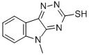 structure of CAS# 4046-70-2, 5-Methyl-1,2,4-Triazino[5,6-b]Indole-3-Thiol;Cbdive_011105;St5208918;Eu-0066908