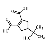 CAS#: 40557-34-4， 4-(2-Methyl-2-Propanyl)-1-Cyclopentene-1,2-Dicarboxylic Acid