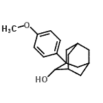 CAS 登录号：40571-16-2， 1-(4-甲氧基苯基)-2-金刚烷醇