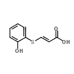 CAS#: 40585-10-2， (2E)-3-[(3-Hydroxy-2-Pyridinyl)Sulfanyl]Acrylic Acid