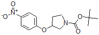 structure of CAS# 405887-36-7, 3-(4-Nitrophenoxy)-1-Pyrrolidinecarboxylic Acid 1,1-Dimethylethyl Ester;3-(4-NITRO-PHENOXY)-PYRROLIDINE-1-CARBOXYLIC ACID TERT-BUTYL ESTER;Tert-Butyl 3-(4-Nitrophenoxy)Pyrrolidine-1-Carboxylate;1-(Tert-Butoxycarbonyl)-3-(4-Nitrophenoxy)Pyrrolidine