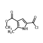 CAS 登录号：40593-27-9， 甲基5-(氯甲酰基)-2-甲基-1H-吡咯-3-羧酸酯