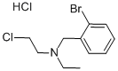 结构式 CAS# 40616-75-9, N-(2-氯乙基)-N-乙基-2-溴苄基胺盐酸盐