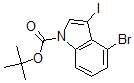 CAS#: 406170-09-0， 4-Bromo-3-Iodo-1H-Indole-1-carboxylic Acid 1,1-Dimethylethyl Ester