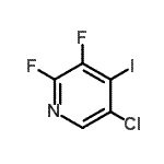 structure of CAS# 406676-26-4, 5-Chloro-2,3-Difluoro-4-Iodopyridine;5-Chlor-2,3-difluor-4-iodpyridin;5-Chloro-2,3-difluoro-4-iodopyridine;5-Chloro-2,3-difluoro-4-iodopyridine