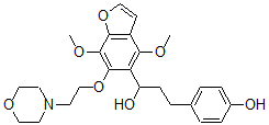 CAS#: 40681-03-6， 4,7-Dimethoxy-alpha-[2-(4-Hydroxyphenyl)Ethyl]-6-[2-(4-Morpholinyl)Ethoxy]-5-Benzofuranmethanol
