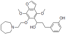 CAS#: 40681-07-0， 4,7-Dimethoxy-6-[2-(Hexahydro-1H-Azepin-1-Yl)Ethoxy]-alpha-[2-(3-Hydroxyphenyl)Ethyl]-5-Benzofuranmethanol