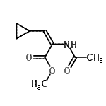 CAS 登录号：406913-02-8， 甲基(2E)-2-乙酰氨基-3-环丙基丙烯酸酯
