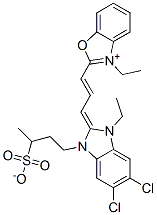 CAS#: 40703-12-6， 2-[3-[5,6-Dichloro-1-Ethyl-1,3-Dihydro-3-(3-Sulphonatobutyl)-2H-Benzimidazol-2-Ylidene]Prop-1-Enyl]-3-Ethylbenzoxazolium