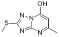 structure of CAS# 40775-78-8, 7-Hydroxy-5-Methyl-2-Methylthio-S-Triazolo[1,5-a]Pyrimidine;5-Methyl-2-(Methylthio)-1H-[1,2,4]Triazolo[5,1-B]Pyrimidin-7-One;5-Methyl-2-(Methylthio)[1,2,4]Triazolo[1,5-A]Pyrimidin-7(4H)-One;Inchi=1/C7h8n4os/C1-4-3-5(12)11-6(8-4)9-7(10-11)13-2/H3h,1-2H3,(H,8,9,10