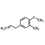 structure of CAS# 40793-86-0, 4-Allyl-1-Methoxy-2-Methylbenzene;3-(4-Methoxy-3-methylphenyl)-1-propene;3-(4-Methoxy-3-methylphenyl)prop-1-ene;4-Allyl-2-methylanisole
