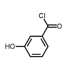 structure of CAS# 40812-76-8, 3-Hydroxybenzoyl Chloride;3-hydroxybenzoyl chloride