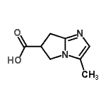 CAS#: 408312-27-6， 3-Methyl-6,7-Dihydro-5H-Pyrrolo[1,2-a]Imidazole-6-Carboxylic Acid