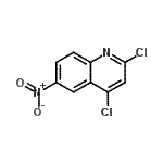structure of CAS# 408523-59-1, 2,4-Dichloro-6-Nitroquinoline;2,4-Dichlor-6-nitrochinolin;2,4-Dichloro-6-nitroquinoléine;2,4-Dichloro-6-nitroquinoline