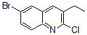 structure of CAS# 409346-70-9, 6-Bromo-2-Chloro-3-Ethyl-Quinoline;6-BROMO-2-CHLORO-3-ETHYLQUINOLINE