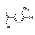 CAS#: 40943-24-6， 2-Chloro-1-(4-Hydroxy-3-Methylphenyl)Ethanone