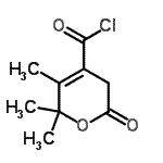 CAS#: 40945-50-4， 5,6,6-Trimethyl-2-Oxo-3,6-Dihydro-2H-Pyran-4-Carbonyl Chloride