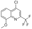 structure of CAS# 41192-89-6, 4-Chloro-8-Methoxy-2-(Trifluoromethyl)Quinoline;4-CHLORO-8-METHOXY-2-(TRIFLUOROMETHYL)QUINOLINE
