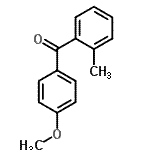 structure of CAS# 41204-59-5, (4-Methoxyphenyl)(2-Methylphenyl)Methanone;(4-methoxyphenyl)(2-methylphenyl)methanone;(4-Methoxyphenyl)(2-methylphenyl)methanone #;4-methoxy-2'-methylbenzophenone