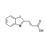 CAS#: 4123-18-6， (2E)-3-(1,3-Benzothiazol-2-Yl)Acrylic Acid