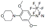 CAS 登录号:41333-49-7, 2,5-二甲氧基-4-(吗啉-4-基)偶氮苯六氟磷酸盐