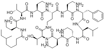 结构式 CAS# 4135-11-9, 多黏菌素 B(1)