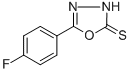 structure of CAS# 41421-13-0, 5-(4-Fluorophenyl)-1,3,4-Oxadiazole-2(3H)-Thione;Eu-0053424;A2845/0120069;Zinc00407645