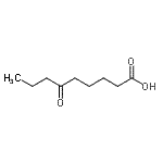 结构式 CAS# 4144-58-5, 6-氧代壬酸
