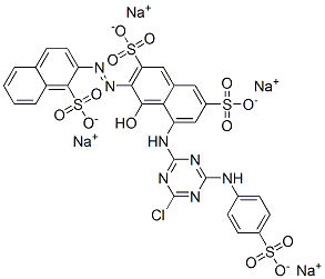 CAS#: 41555-86-6， Tetrasodium 5-[[4-Chloro-6-[(4-Sulphonatophenyl)Amino]-1,3,5-Triazin-2-Yl]Amino]-4-Hydroxy-3-[(1-Sulphonato-2-Naphthyl)Azo]Naphthalene-2,7-Disulphonate
