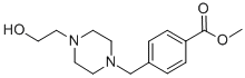 结构式 CAS# 41595-34-0, 4-[4-(2-羟基-乙基)-哌嗪-1-基甲基]-苯甲酸甲酯