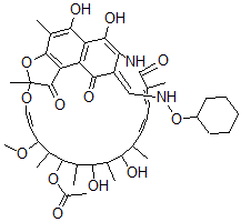 CAS#: 41776-66-3， 3-(Cyclohexyloxyiminomethyl)Rifamycin SV