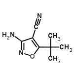 CAS#: 41808-55-3， 3-Amino-5-(2-Methyl-2-Propanyl)-1,2-Oxazole-4-Carbonitrile