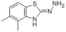 structure of CAS# 41814-52-2, 4,5-Dimethyl-2(3H)-Benzothiazolone Hydrazone;2(3H)-Benzothiazolone,4,5-Dimethyl-,Hydrazone(9CI)