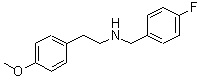 结构式 CAS# 418782-68-0, N-(4-氟苄基)-2-(4-甲氧基苯基)乙胺