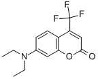 structure of CAS# 41934-47-8, 7-Diethylamino-4-(Trifluoromethyl)Coumarin;7-Diethylamino-4-(Trifluoromethyl)-2-Chromenone;7-Diethylamino-4-(Trifluoromethyl)Coumarin;Cbdive_008388