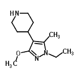 CAS#: 419571-78-1， 4-(1-Ethyl-3-Methoxy-5-Methyl-1H-Pyrazol-4-Yl)Piperidine