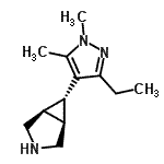 CAS#: 419572-25-1， (1R,5S,6S)-6-(3-Ethyl-1,5-Dimethyl-1H-Pyrazol-4-Yl)-3-Azabicyclo[3.1.0]Hexane