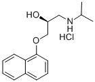 structure of CAS# 4199-10-4, (S)-(-)-Propranolol Hydrochloride;(2S)-1-(Isopropylamino)-3-(1-Naphthyloxy)Propan-2-Ol Hydrochloride;Ks-1097;Eu-0101023