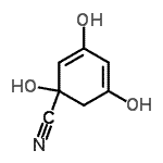 CAS 登录号：420121-07-9， 1,3,5-三羟基-2,4-环己二烯-1-甲腈