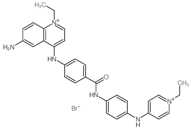 CAS#: 42013-69-4， 6-Amino-1-ethyl-4-(4-((4-((1-ethylpyridinium-4-yl)amino)phenyl)carbamoyl)anilino)Quinolinium dibromide