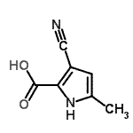 CAS#: 42046-68-4， 3-Cyano-5-Methyl-1H-Pyrrole-2-Carboxylic Acid