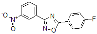 结构式 CAS# 421581-70-6, 5-(4-氟苯基)-3-(3-硝基苯基)-1,2,4-恶二唑
